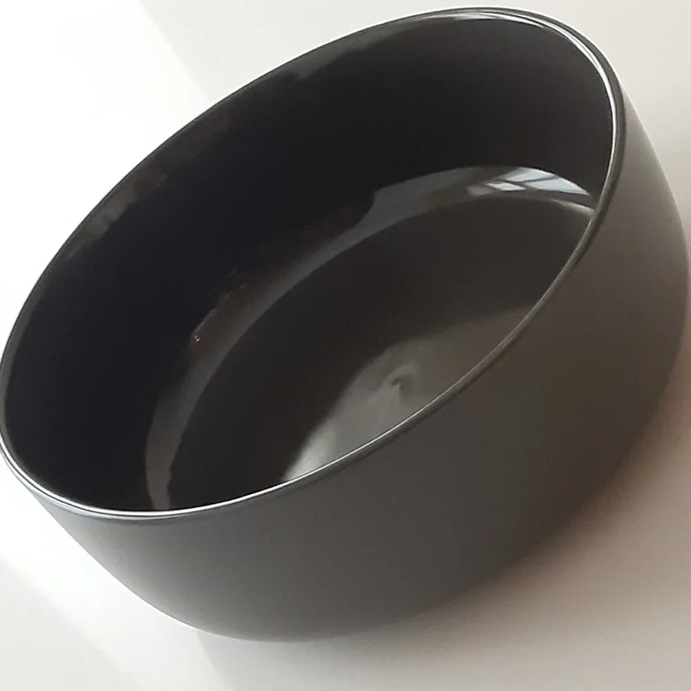 Chic Charcoal Grey Serving Bowl Stoneware